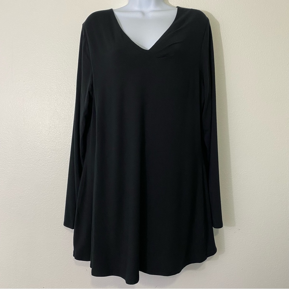 Lysse Ladies Size XLarge Black Long Sleeve Dress